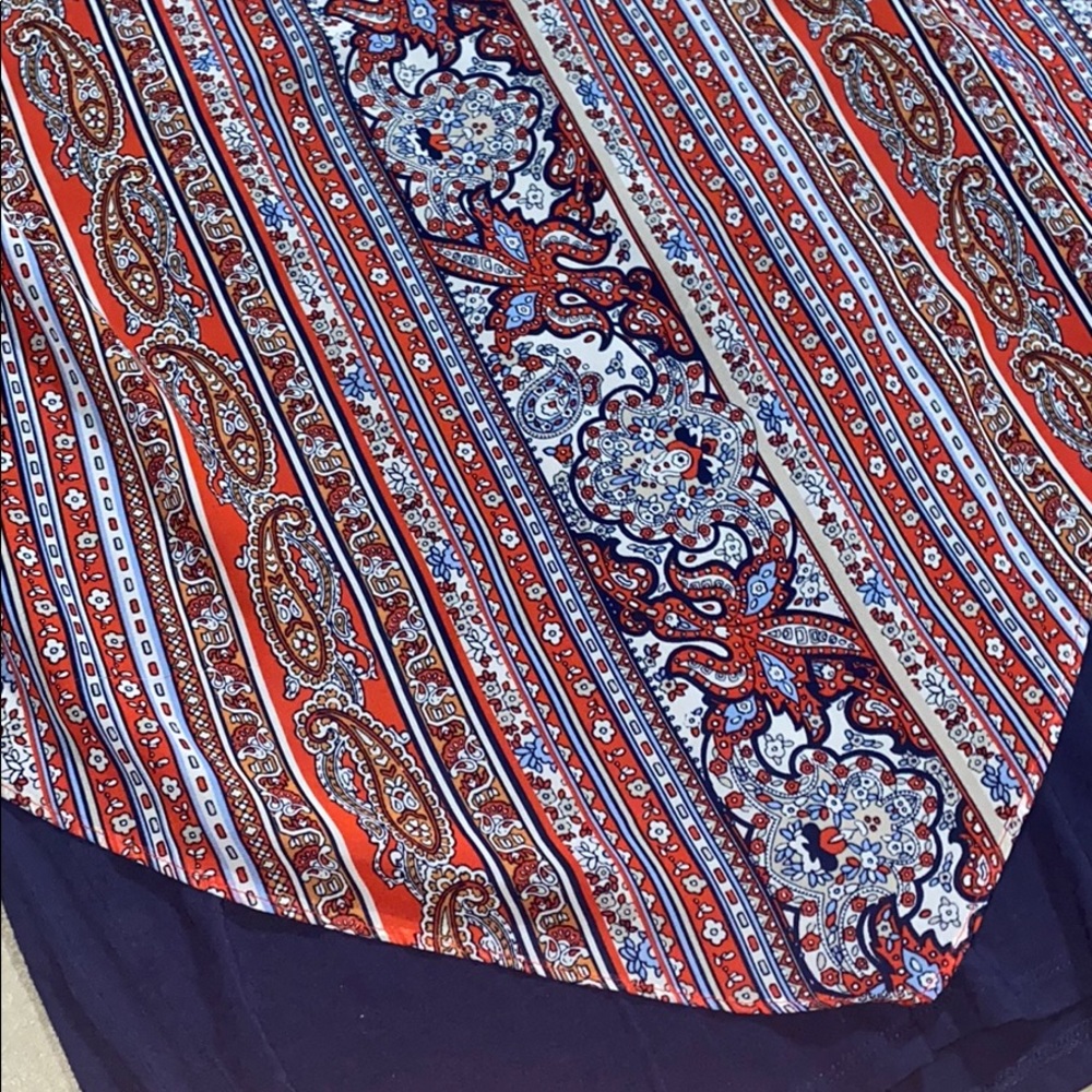 Alyx Shirt Blouse Top with Paisley Pattern sz 1X - Picture 2 of 3
